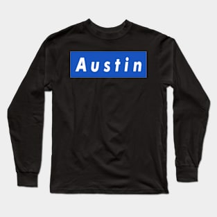 A u s t i n Box Logo Long Sleeve T-Shirt